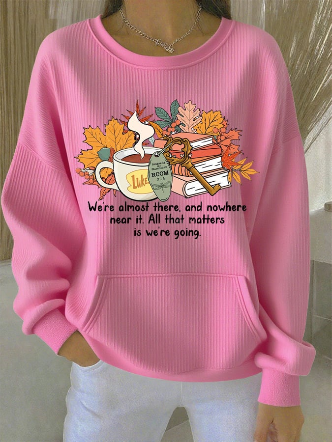 🔥HOT SALE🔥Women's Autumn Halloween Luke's Restaurant Printed Casual Holiday Crew Neck Sweatshirt