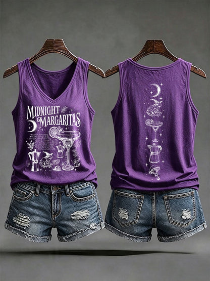 Women's Midnight Margaritas Printed Tank Top