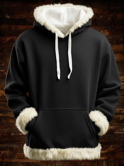 Men's Casual Print Hooded Sweatshirt