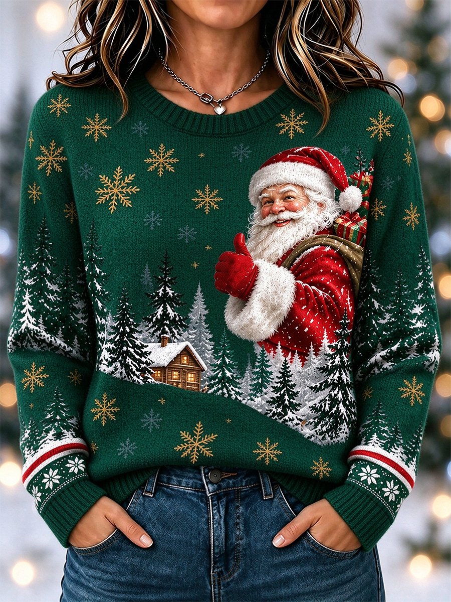Women's Casual Christmas Long-Sleeve Top