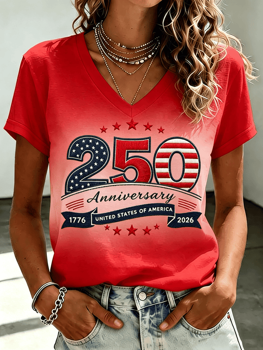 Women's USA 250th Anniversary Print T-Shirt