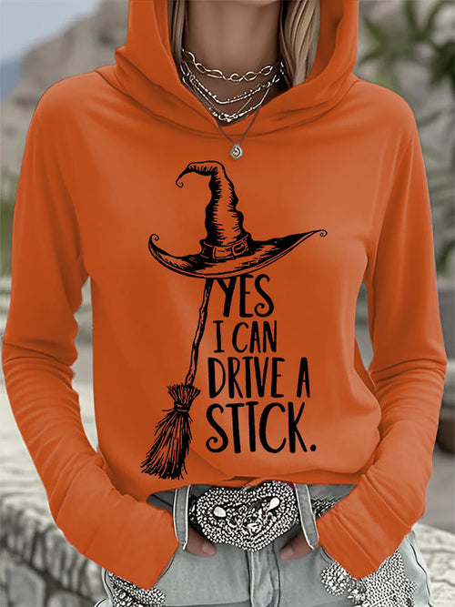🔥HOT SALE🔥Women's Yes I Can Drive A Stick Print Casual Sweatshirt
