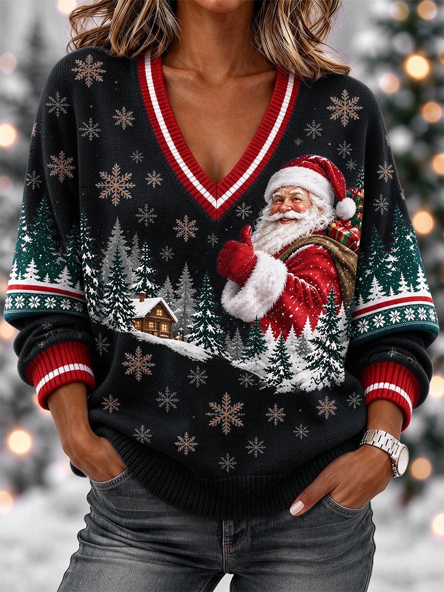 Women's Casual Christmas Long-Sleeve Top