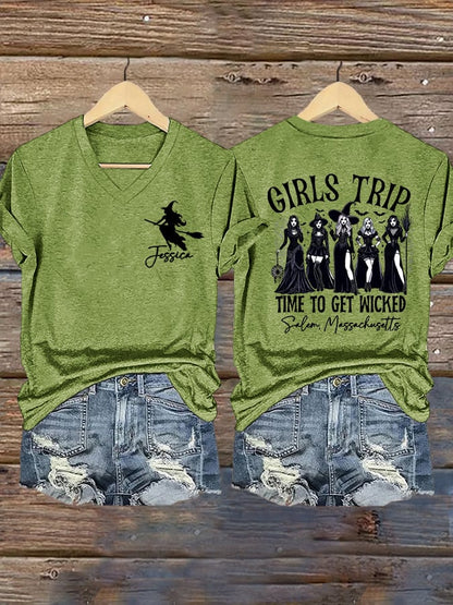 Women's Halloween Print T-Shirt
