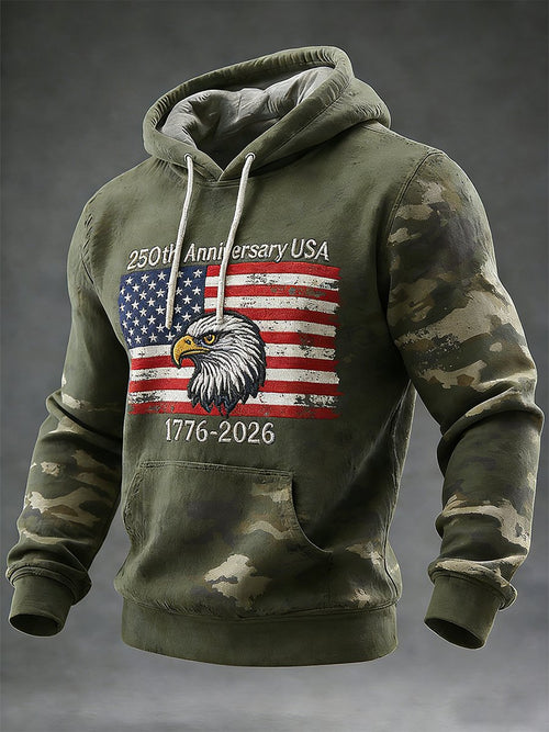 Men's Retro American 250th Anniversary Hoodie