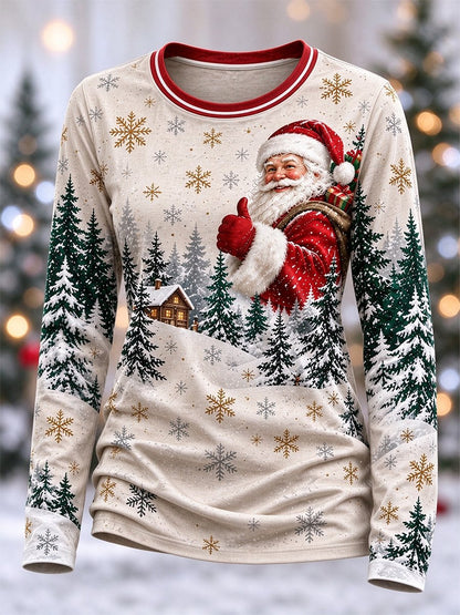 Women's Casual Christmas Long-Sleeve Top