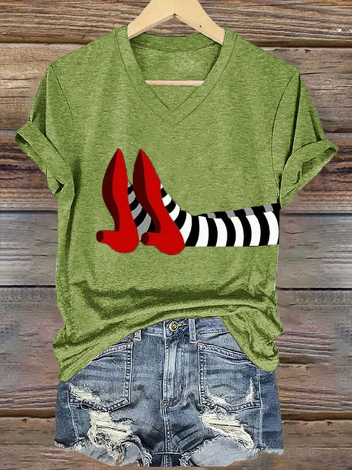 Women's Halloween Printed Casual T-Shirts
