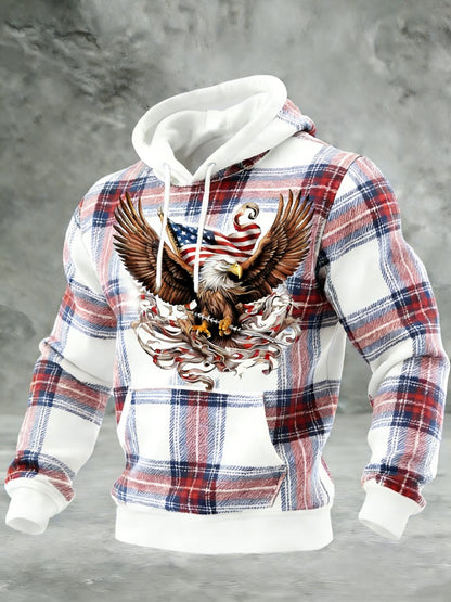 Men's Casual American 250th Anniversary Print Sweatshirt
