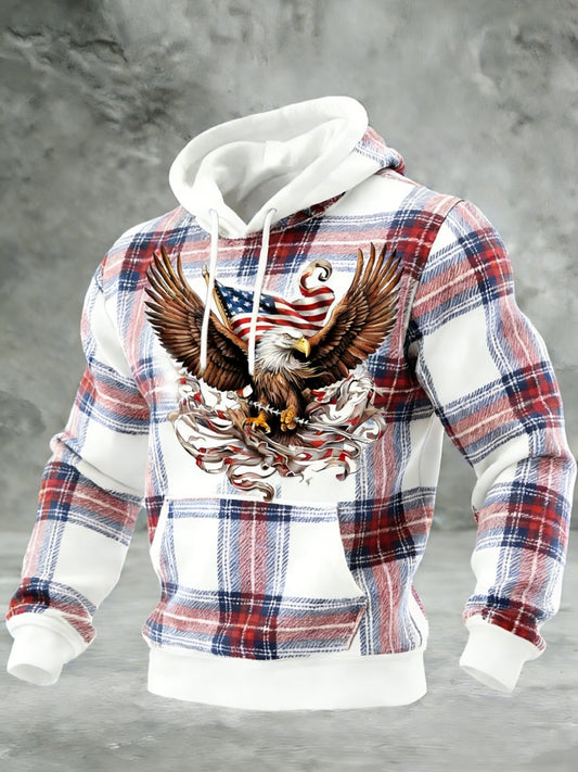 Men's Casual American 250th Anniversary Print Sweatshirt