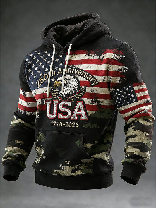 Men's Retro American 250th Anniversary Hoodie