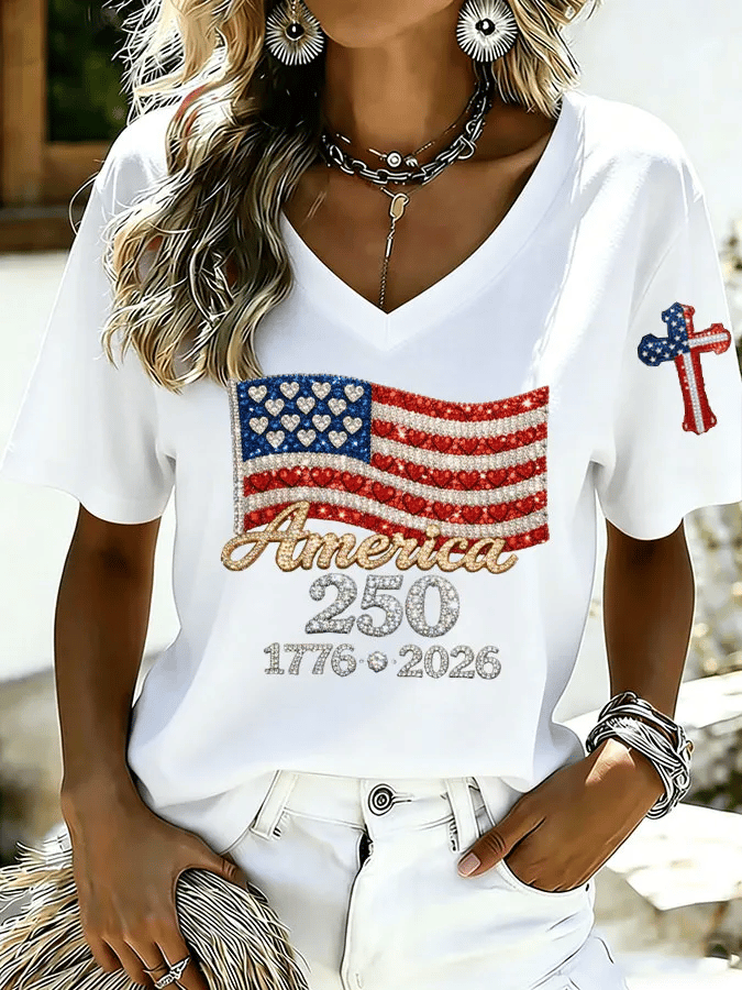 Women's U.S. 250th Anniversary Print T-shirt
