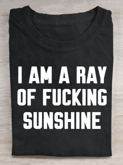 Funny Quote Art Print Casual Short Sleeve T-shirt