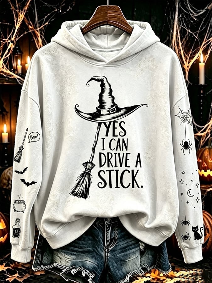 Women's Halloween Print Hoodie