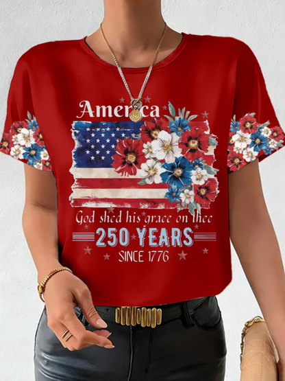Women's 250th Anniversary Printed T-shirt