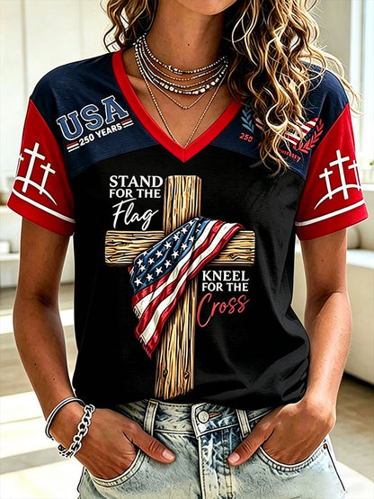 🔥Buy 3 Get 10% Off🔥Women's 250 Year Print Short Sleeve T-shirt