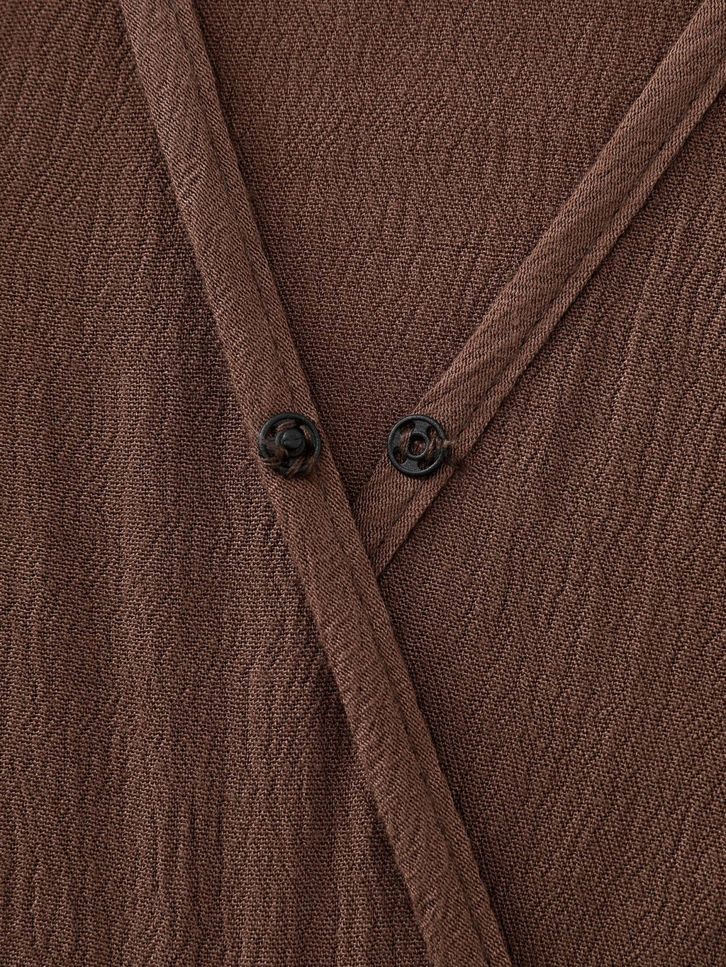 Textured Pleated Waist Surplice Jumpsuit