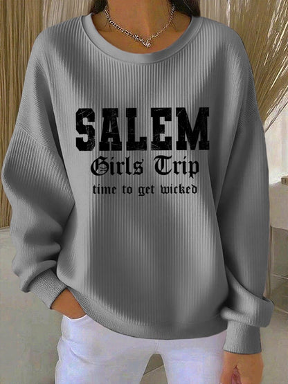 🔥HOT SALE🔥Women's Salem Girls Trip Textured Sweatshirt