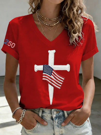 Women's America 250th Anniversary Printed Short-Sleeve T-Shirt