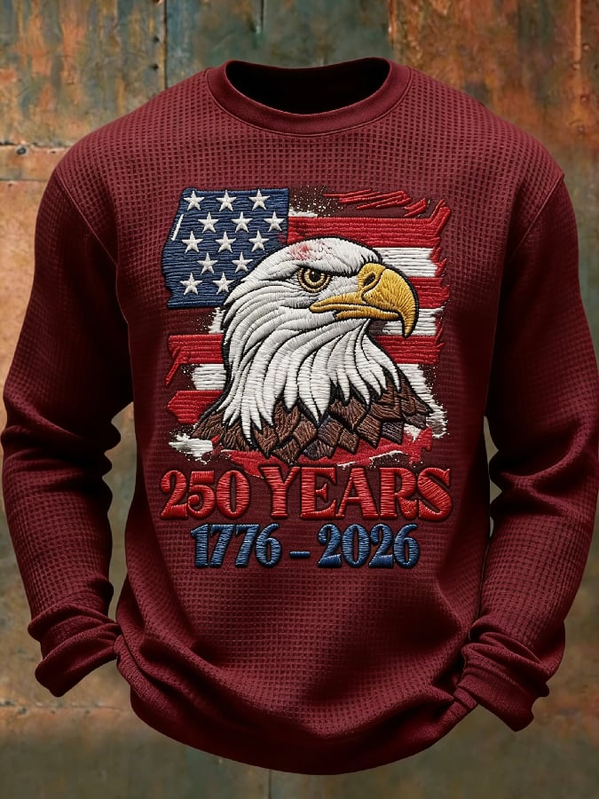 Men'S Casual T-Shirt With American 250th Anniversary Print