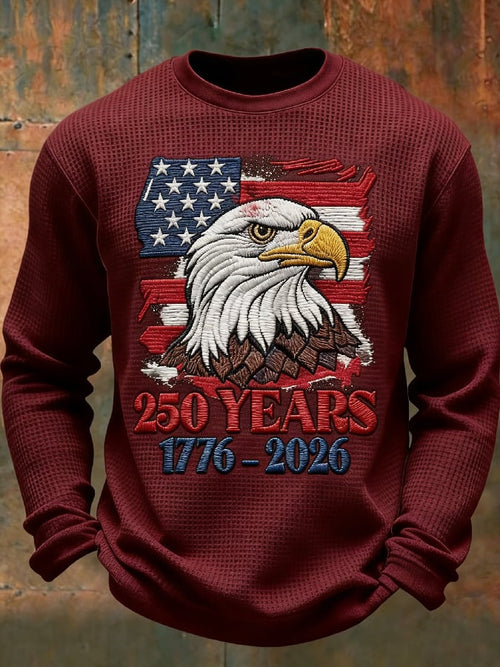 Men'S Casual T-Shirt With American 250th Anniversary Print