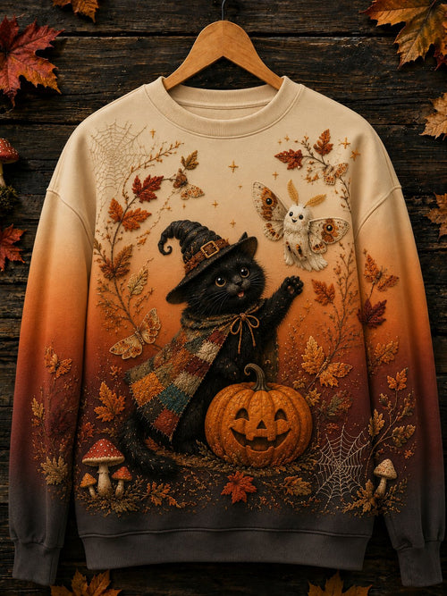 Women's Halloween Animal Print Sweatshirt