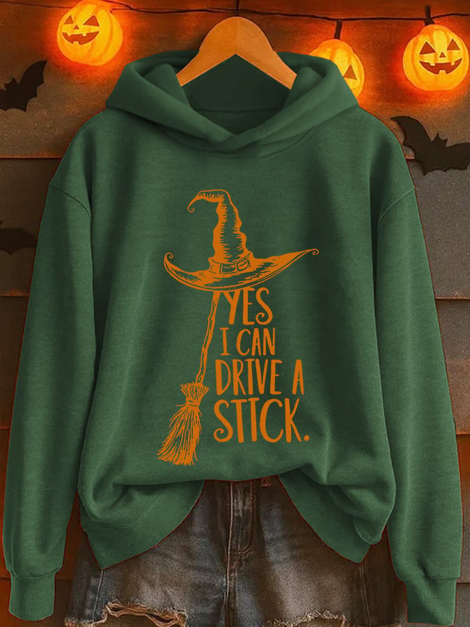 🔥HOT SALE🔥Women's Yes I Can Drive A Stick Print Casual Sweatshirt