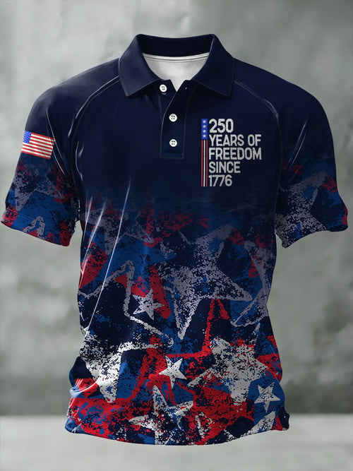 Men's Casual American 250th Anniversary Polo Shirt