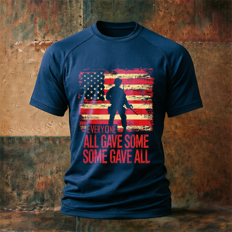 Men's Memorial Day  — "Some Gave All, Some Gave Part" Print T-Shirt