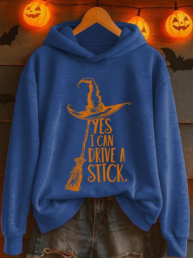 🔥HOT SALE🔥Women's Yes I Can Drive A Stick Print Casual Sweatshirt