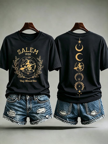 Women's Salem They Missed One  Print short-sleeved T-shirt