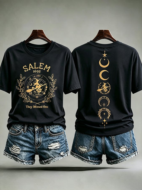 Women's Salem They Missed One  Print short-sleeved T-shirt