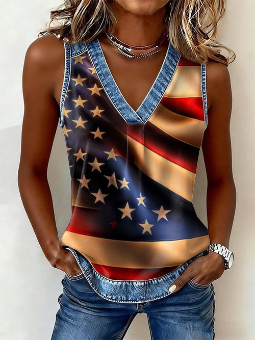 American Flag 250th Vintage Tank Top