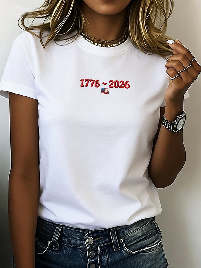 Women's 250th Anniversary Print Crew Neck T-Shirt
