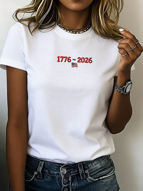 Women's 250th Anniversary Print Crew Neck T-Shirt