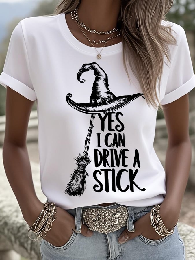 🔥Buy 2 Get 10% Off🔥Women's Yes I Can Drive A Stick T-Shirt