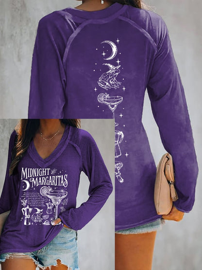 Women's Midnight Margaritas Print Top