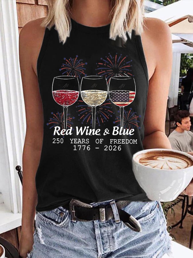 250 Years Freedom  Print Tank Top