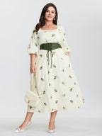 2-in-1 Embroidered Tulle Maxi Dress