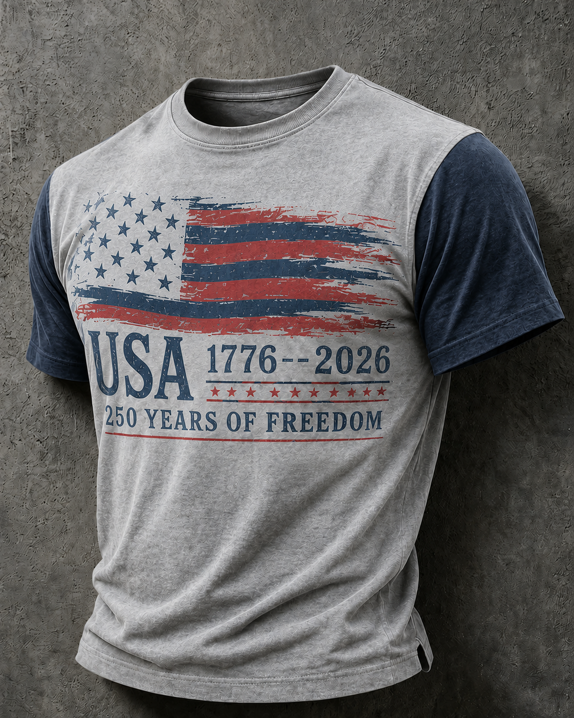 🔥Buy 3 Get 10% Off🔥Men'S Casual American 250Th Anniversary Printed Round Neck Short Sleeved T-Shirt