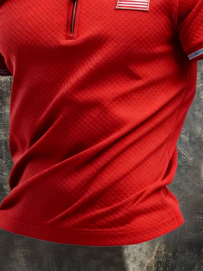Men's Retro Patriot Patchwork T-shirt