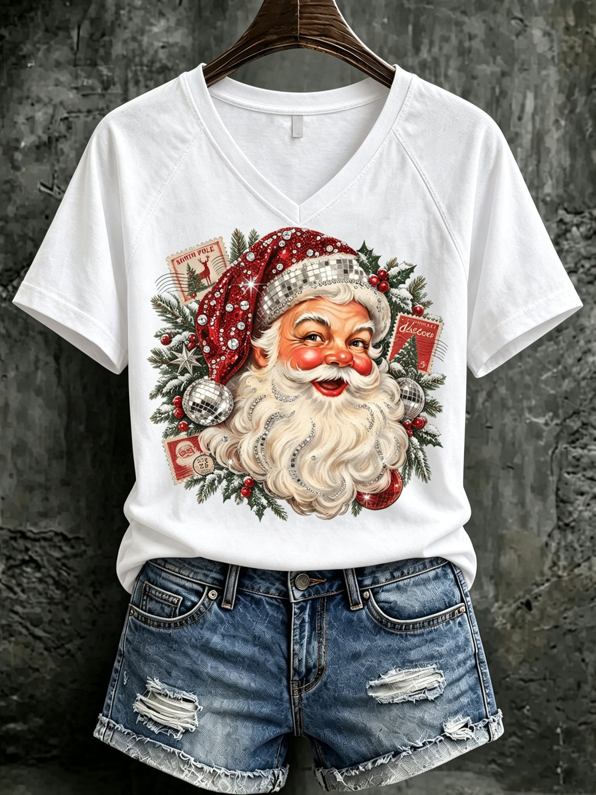 Women's Christmas Print T-Shirt