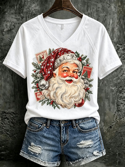 Women's Christmas Print T-Shirt