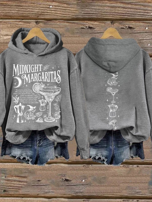 Women's Midnight Margaritas Print Casual Sweatshirt