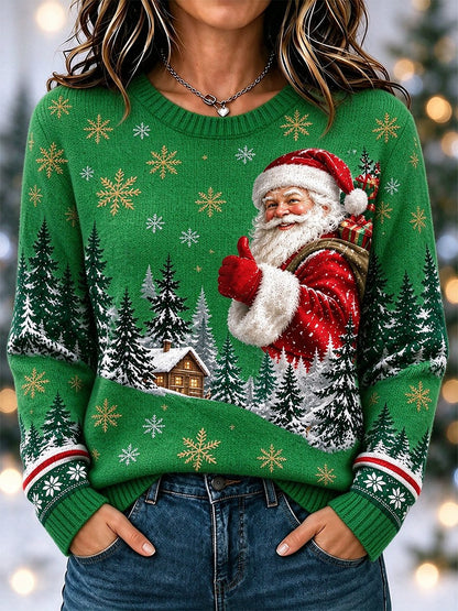 Women's Casual Christmas Long-Sleeve Top
