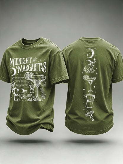 Men's Midnight Margaritas Print Casual T-shirt