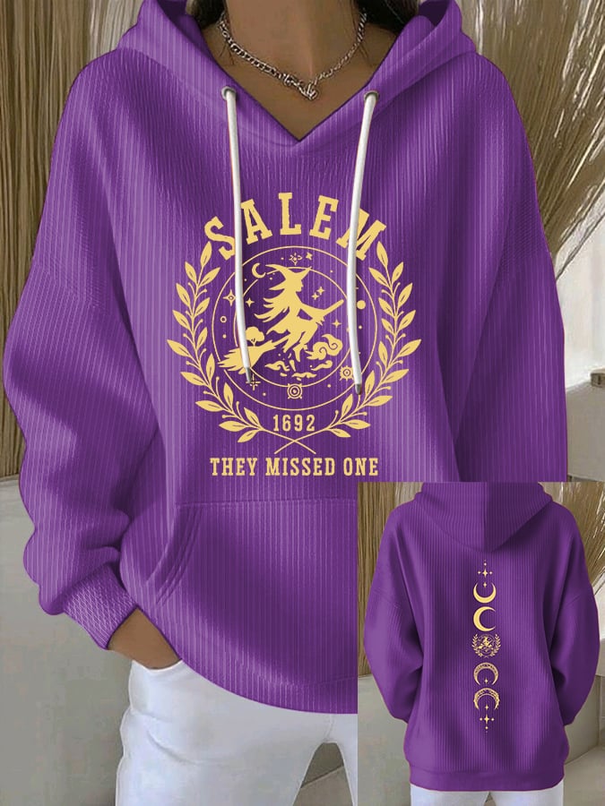 🔥HOT SALE🔥Women's 1692 Salem They Missed One Print Casual Sweatshirt