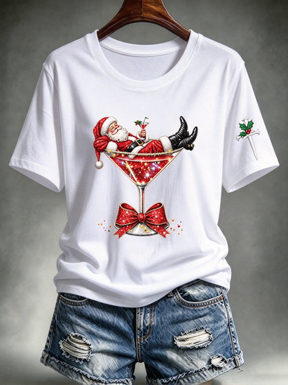 Women's Casual Christmas Print Top