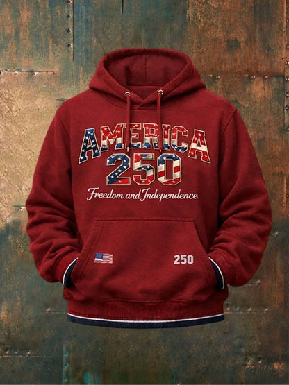 Unisex USA 250th Anniversary Print Hoodie