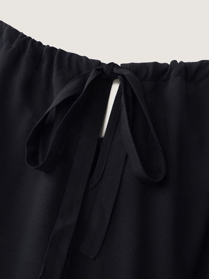Budding Romance Halter Neck Stretchy Waist Midi Dress