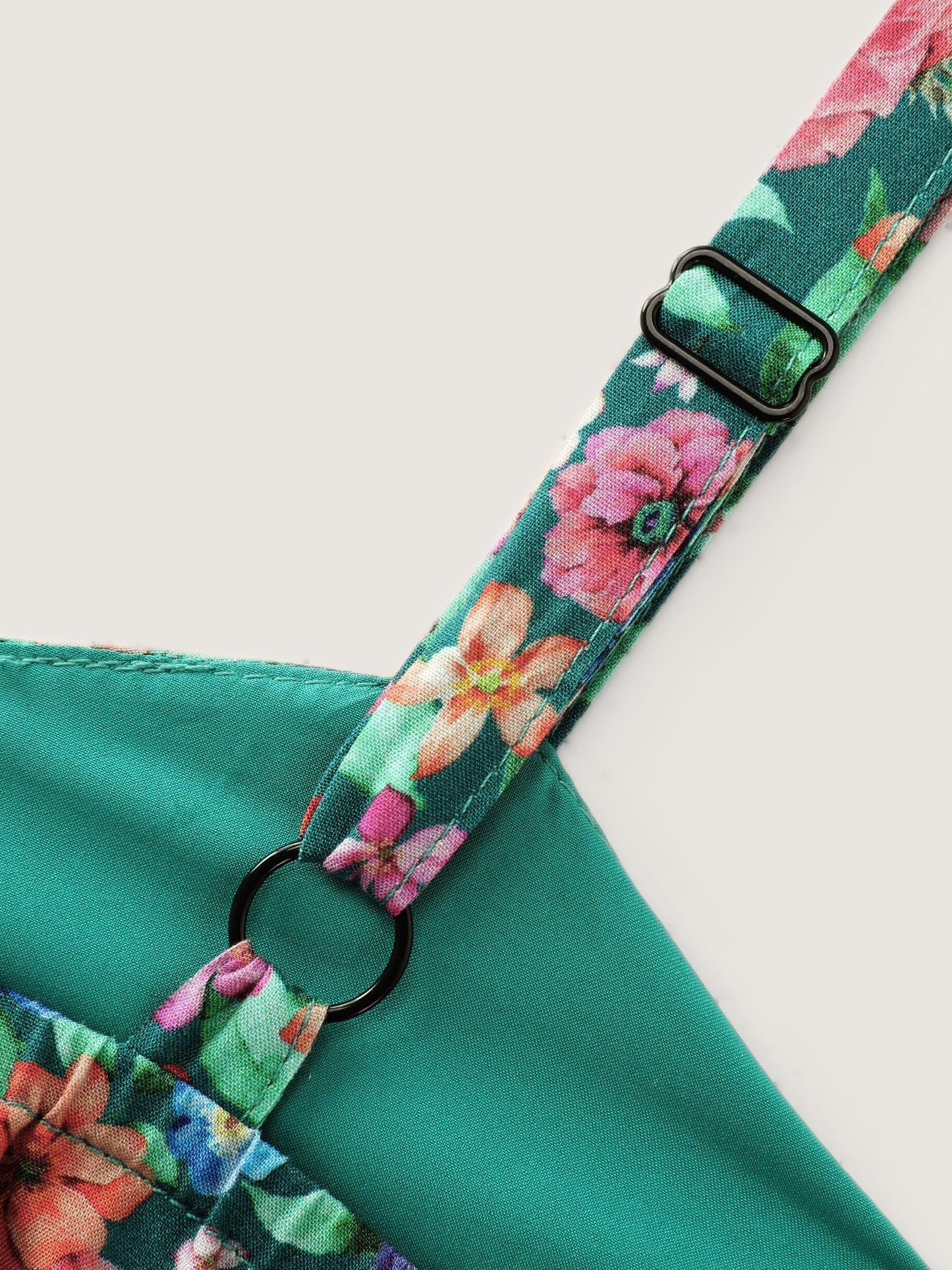 Floral Print Shirred Waist Flowy Midi Dress